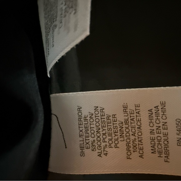 Anne Klein Black and White Geometric Pea Coat - Picture 8 of 15